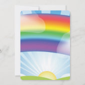 Over de regenbooguitnodigingen kaart (Achterkant)
