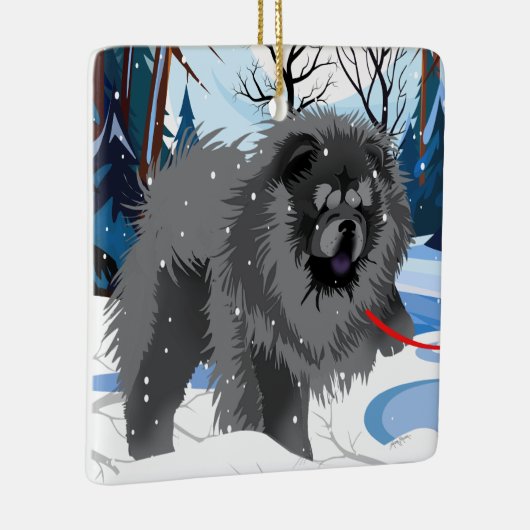 OVER DE RIVIER Black Chow 2023 Ornament (Rechts)