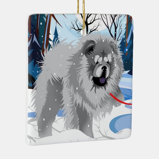 OVER DE RIVIER Blue Chow 2023 Ornament (Rechts)