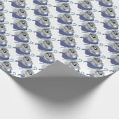 OVER DE RIVIER Blue Chow inpakpapier (Hoek)