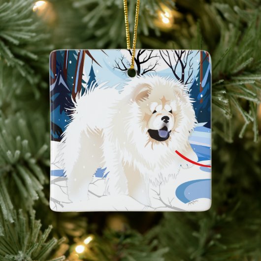 OVER DE RIVIER Cream Chow 2023 Ornament (Boom)