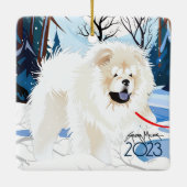 OVER DE RIVIER Cream Chow 2023 Ornament (Achterkant)