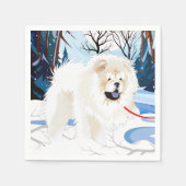 OVER DE RIVIER Cream Chow servetten (Voorkant)