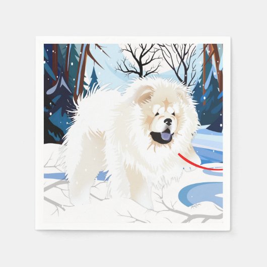 OVER DE RIVIER Cream Chow servetten (Voorkant)