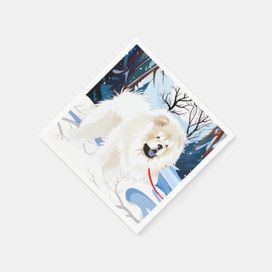 OVER DE RIVIER Cream Chow servetten (Hoek)