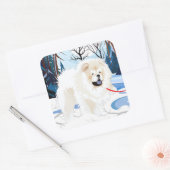 OVER DE RIVIER Cream Chow stickers 2 maten (Envelop)