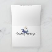 OVER DE RIVIER Cream Chow vakantie kunst kaarten (Binnen)