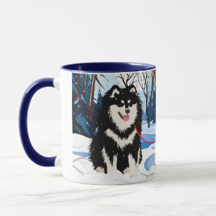 OVER DE RIVIER DE Finse Lapphund 11 oz mok