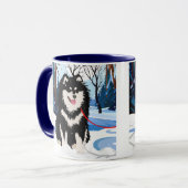 OVER DE RIVIER DE Finse Lapphund 11 oz mok (Voorkant links)