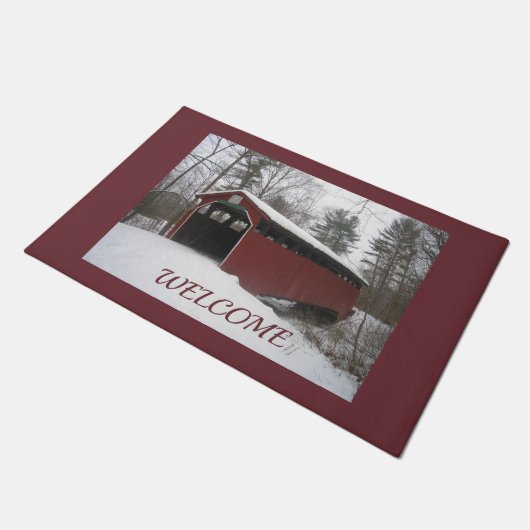 "Over de rivier en door de Bossen" Deurmat (Schuin)