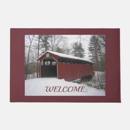 "Over de rivier en door de Bossen" Deurmat (Voorkant)