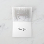 "Over de rivier en door de Bossen" Hartelijk dank Bedankkaart (Binnen)