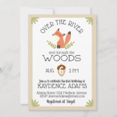 Over de rivier en door de Bossen Kaart (Voorkant)