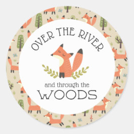 Over de rivier en door de Bossen Ronde Sticker