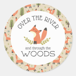 Over de rivier en door de Bossen Ronde Sticker