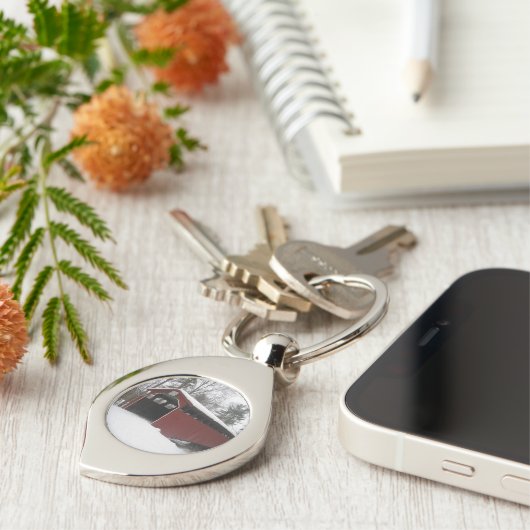 "Over de rivier en door de Bossen" Sleutelhanger (Zijkant)