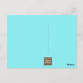 Over de rivier en door de Thanksgiving van hout Briefkaart (Achterkant)