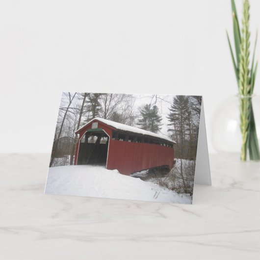 "Over de rivier en door het bos" Kaart (Voorkant)