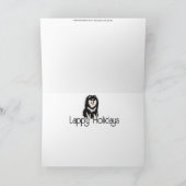 OVER DE RIVIER Finse Lapphond vakantie ansichtkaar Feestdagen Kaart (Binnen)