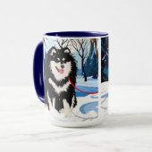 OVER DE RIVIER Finse Lapphund mok (Voorkant links)