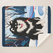 OVER DE RIVIER Finse Lapphund Sherpa deken (Voorkant (horizontaal))