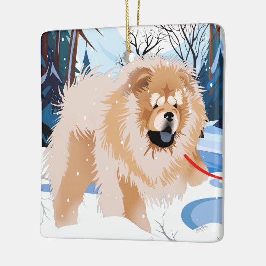 OVER DE RIVIER Red Chow 2023 Ornament (Links)