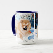 OVER DE RIVIER Red Chow mok (Voorkant links)