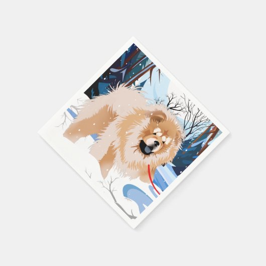 OVER DE RIVIER Red Chow servetten (Hoek)