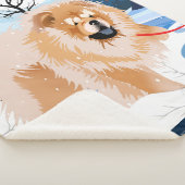 OVER DE RIVIER Red Chow Sherpa deken (3/4)