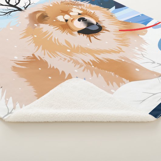 OVER DE RIVIER Red Chow Sherpa deken (3/4)