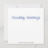 OVER DE RIVIER Rode Chow mini print kaarten (Achterkant)