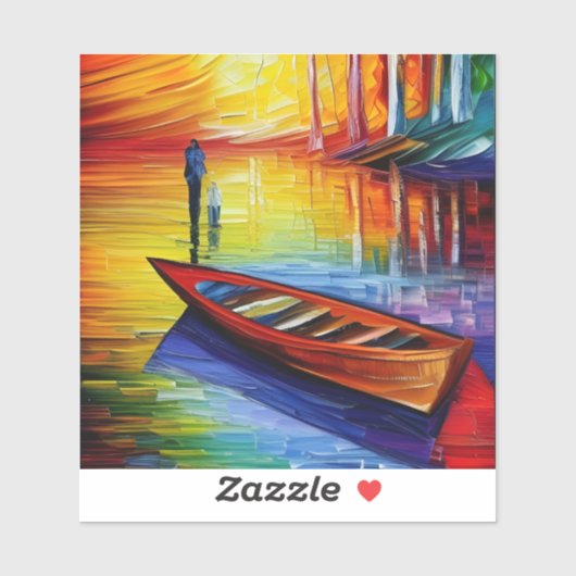 Over de rivier Styx verwijderbaar vinyl Sticker (Vel)