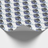 OVER DE RIVIER Zwart Chow inpakpapier (Hoek)