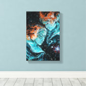 Over de ruimte canvas afdruk (Insitu (Houten vloer))