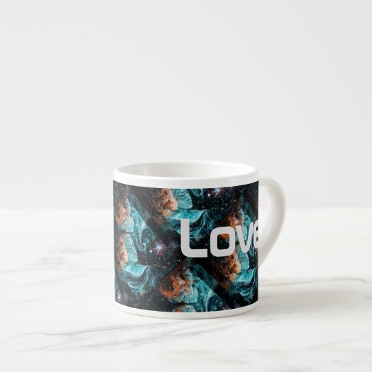 Over de ruimte espresso kop (Voorkant rechts)