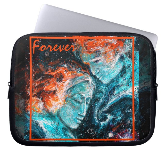 Over de ruimte heen laptop sleeve (Voorkant)