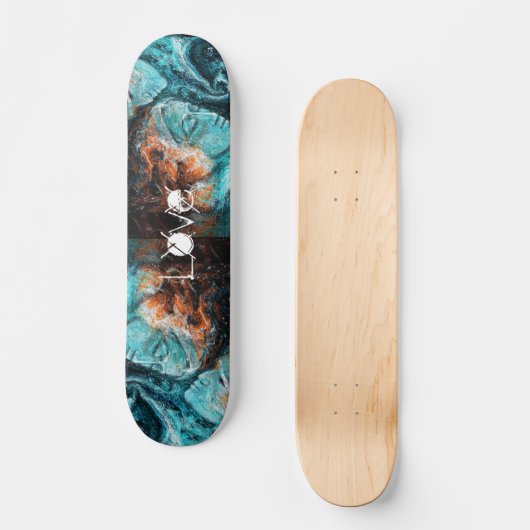 Over de ruimte persoonlijk skateboard (Voorkant)