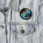 Over de ruimte ronde button 5,7 cm (In situ)