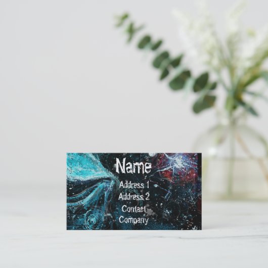 Over de ruimte visitekaartje (Staand voorkant)