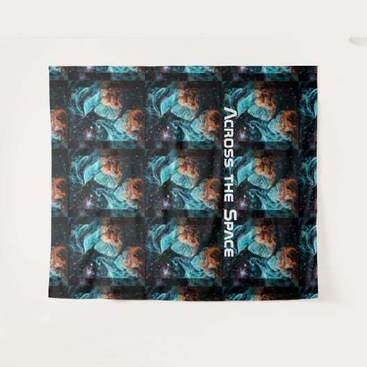 Over de ruimte wandkleed (Voorkant (horizontaal))