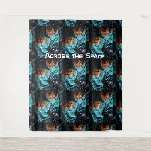 Over de ruimte wandkleed (Voorkant)