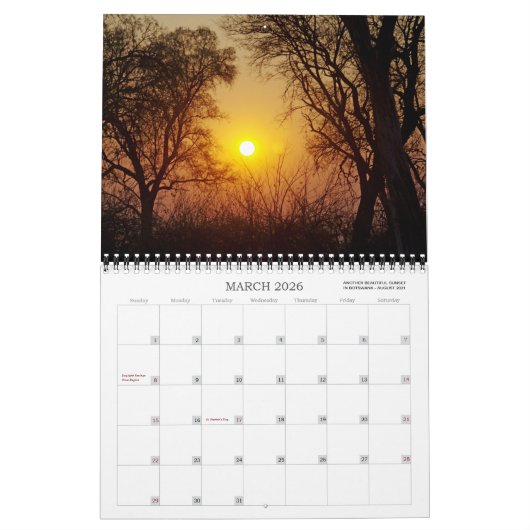 OVER DE SAFARI IN AFRIKA KALENDER (Mar 2026)