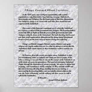 Over de samenleving poster