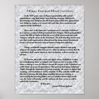 Over de samenleving poster