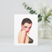 Over de schouder kijken briefkaart (Staand voorkant)