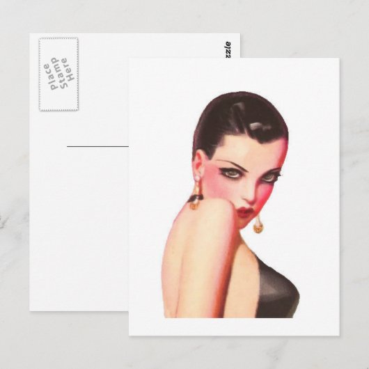 Over de schouder kijken briefkaart (Voorkant / Achterkant)