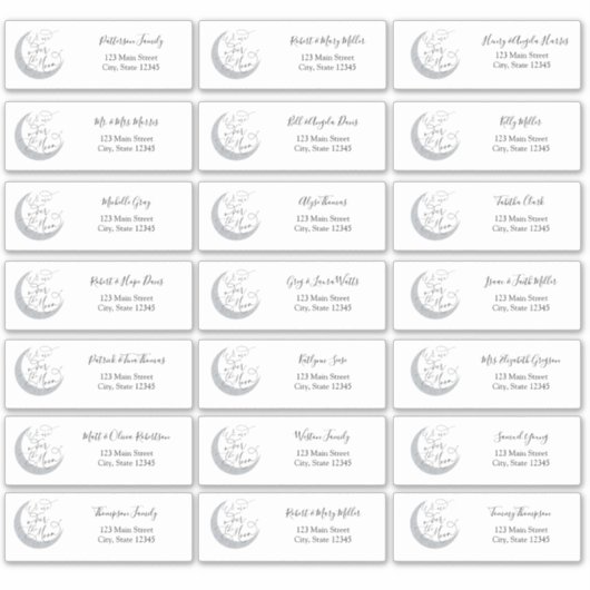 Over de Stickers van het Adres van de Gast van de  (Voorkant)