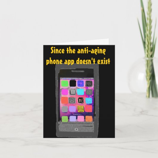 Over de telefoon app van de Verjaardag van de Kaart (Voorkant)