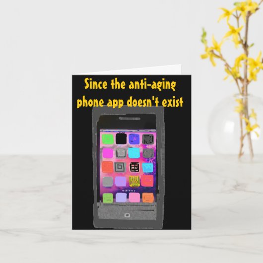 Over de telefoon app van de Verjaardag van de Kaart (Gele Bloem)