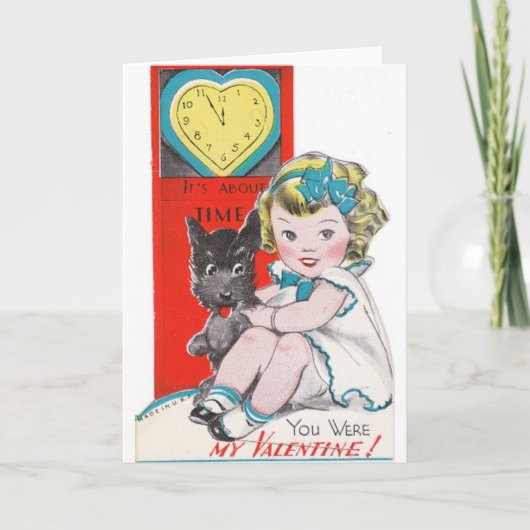 over de tijd Valentijnsdag Kaart (Voorkant)